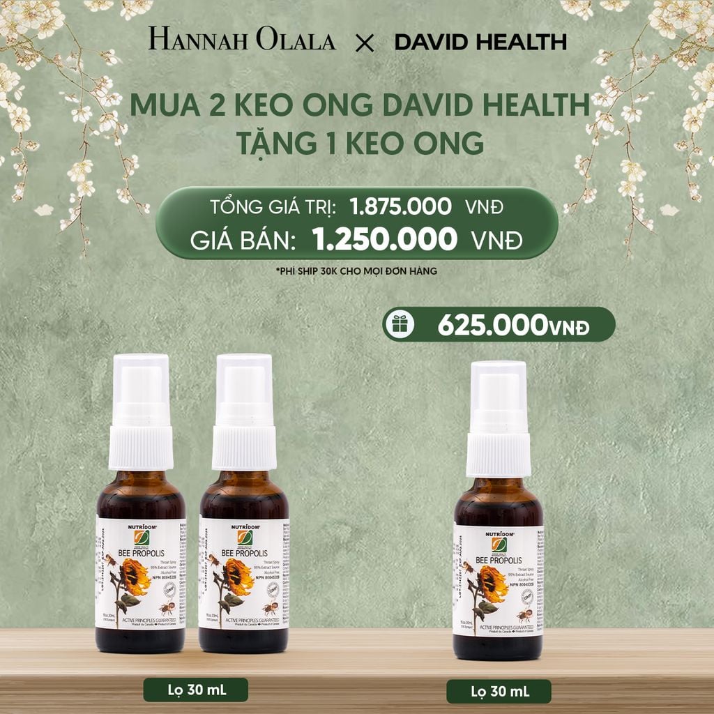  DEAL 9: COMBO 2 KEO ONG BEE PROPOLIS 30ML + TẶNG 1 KEO ONG 