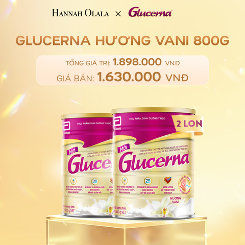  DEAL 2: 2 LON GLCUERNA DẠNG BỘT HƯƠNG VANI 800G 