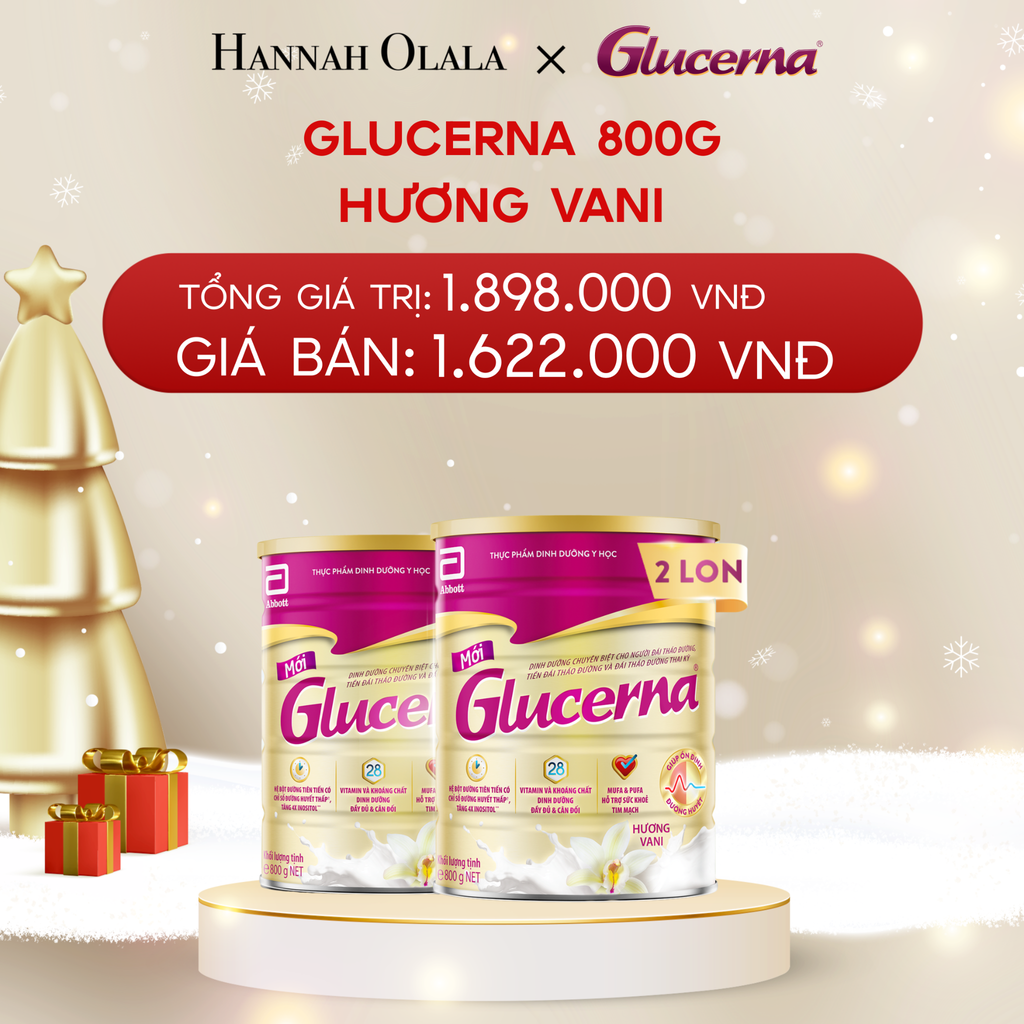  A189_DEAL 2: 2 LON GLCUERNA DẠNG BỘT HƯƠNG VANI 800G 