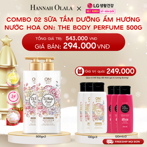  DEAL 07: COMBO 02 SỮA TẮM DƯỠNG ẨM HƯƠNG NƯỚC HOA ON: THE BODY PERFUME 