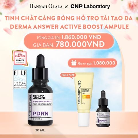  A194_DEAL35BK: SET TINH CHẤT PDRN CĂNG BÓNG HỖ TRỢ TÁI TẠO DA DERMA ANSWER ACTIVE BOOST AMPULE 