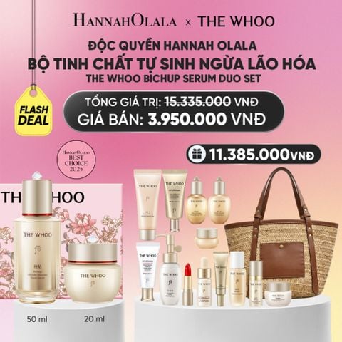  ĐỘC QUYỀN HANNAH OLALA - BỘ TINH CHẤT TỰ SINH NGỪA LÃO HÓA THẾ HỆ THỨ 4 THE WHOO BICHUP ULTIMATE RECOVERY YOUTH SERUM DUO SPECIAL SET - FLASH DEAL_A169 