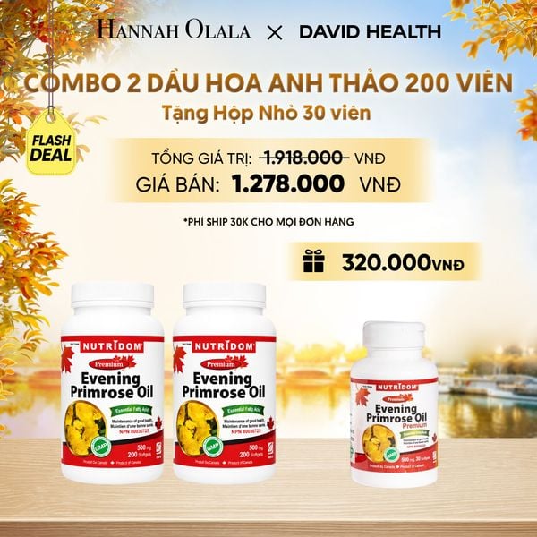  [FLASH DEAL] MUA 2 HỘP DẦU HOA ANH THẢO CHIỀU (200 VIÊN) - TẶNG 1 HỘP DẦU HOA ANH THẢO (30 VIÊN) - DEAL 1 - E1138 