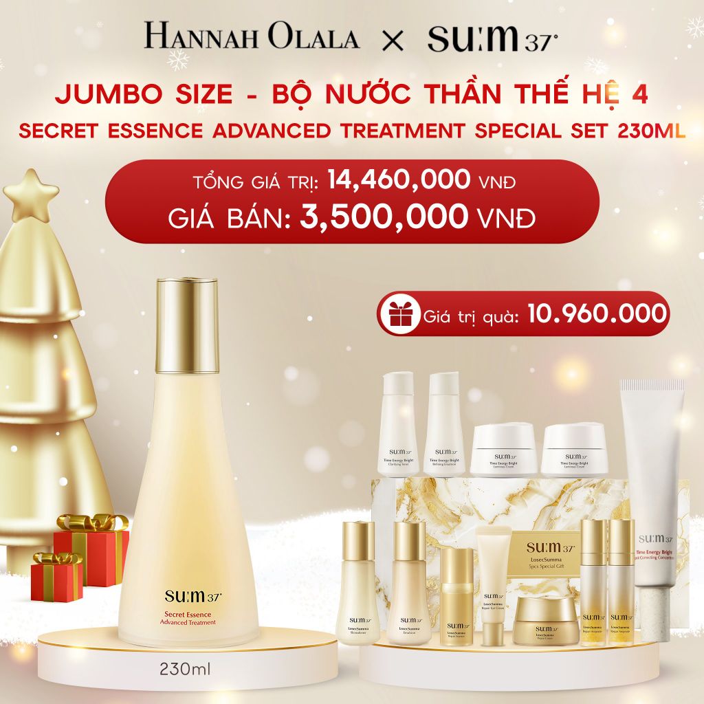  A322_DEAL 2: JUMBO SIZE - BỘ NƯỚC THẦN THẾ HỆ 4 SU:M37 SECRET ESSENCE ADVANCED TREATMENT SPECIAL SET 230ML 