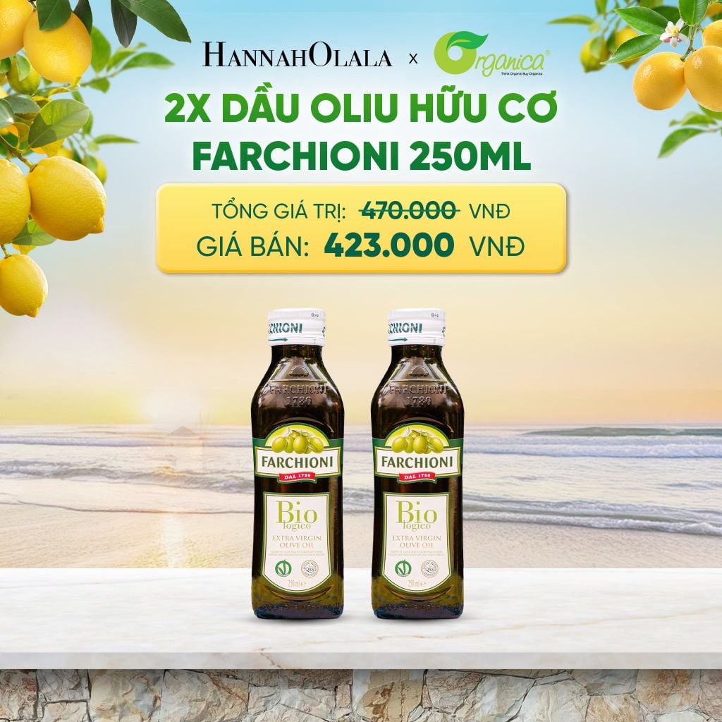  DẦU OLIU HỮU CƠ FARCHIONI 250ML - DEAL 23 