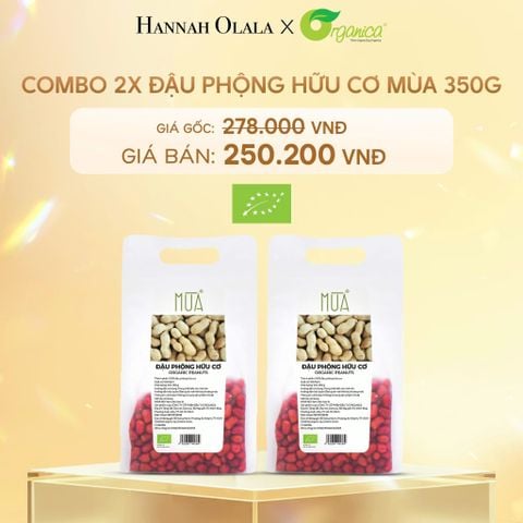  C847_DEAL 12: COMBO 2 X ĐẬU PHỘNG HỮU CƠ MÙA 350G 