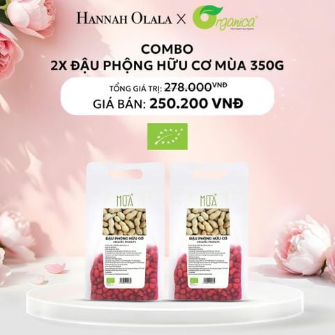  E156: DEAL 14: COMBO 2 X ĐẬU PHỘNG HỮU CƠ MÙA 350G 