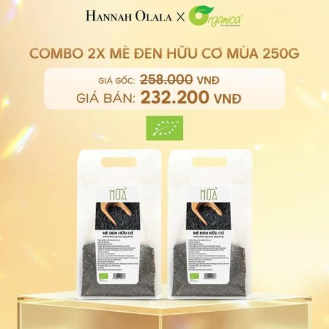  C848_DEAL 13: COMBO 2 X MÈ ĐEN HỮU CƠ MÙA 250G 