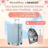  A57_DEAL 2: VALI BAMOZO KHUNG NHÔM 9066 BẢN THƯỜNG (TẶNG TÚI ĐỰNG GIÀY + TAG VALI DA) 