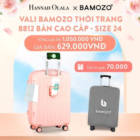  A75_DEAL 3: VALI BAMOZO 8812 CAO CẤP (TẶNG BỌC VALI) 