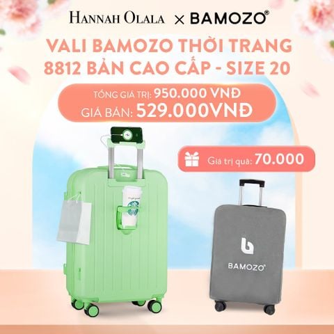  A75_DEAL 3: VALI BAMOZO 8812 CAO CẤP (TẶNG BỌC VALI) 