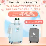  A75_DEAL 3: VALI BAMOZO 8812 CAO CẤP (TẶNG BỌC VALI) 