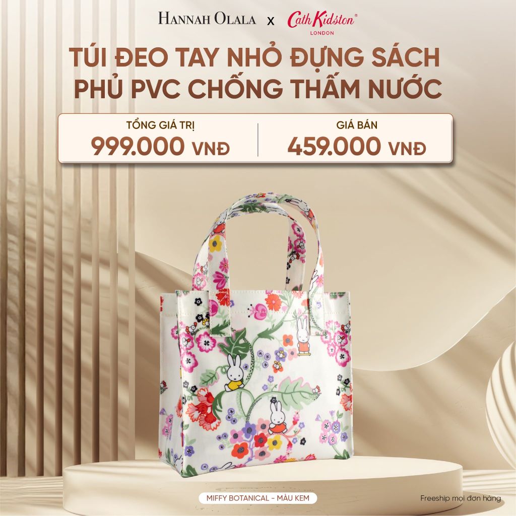  DEAL 3: TÚI ĐEO TAY NHỎ ĐỰNG SÁCH CATH KIDSTON PHỦ PVC CHỐNG THẤM NƯỚC 