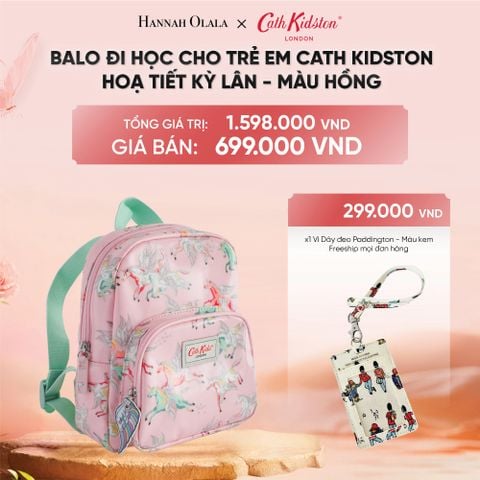  DEAL 3: BALO CHO BÉ ĐI HỌC CATH KIDSTON PHONG CÁCH VINTAGE ANH QUỐC 