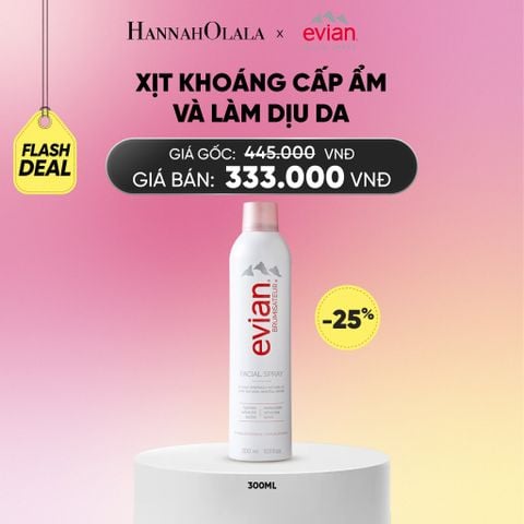  FLASH DEAL: XỊT KHOÁNG CẤP ẨM, LÀM DỊU DA EVIAN FACIAL SPRAY 300ML_A1573 