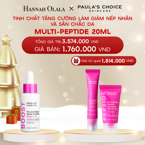  A1346_DEAL 11: TINH CHẤT LÀM CĂNG MỊN VÀ SĂN CHẮC DA PAULA'S CHOICE PRO-COLLAGEN MULTI-PEPTIDE BOOSTER MÃ 3020 20ML 