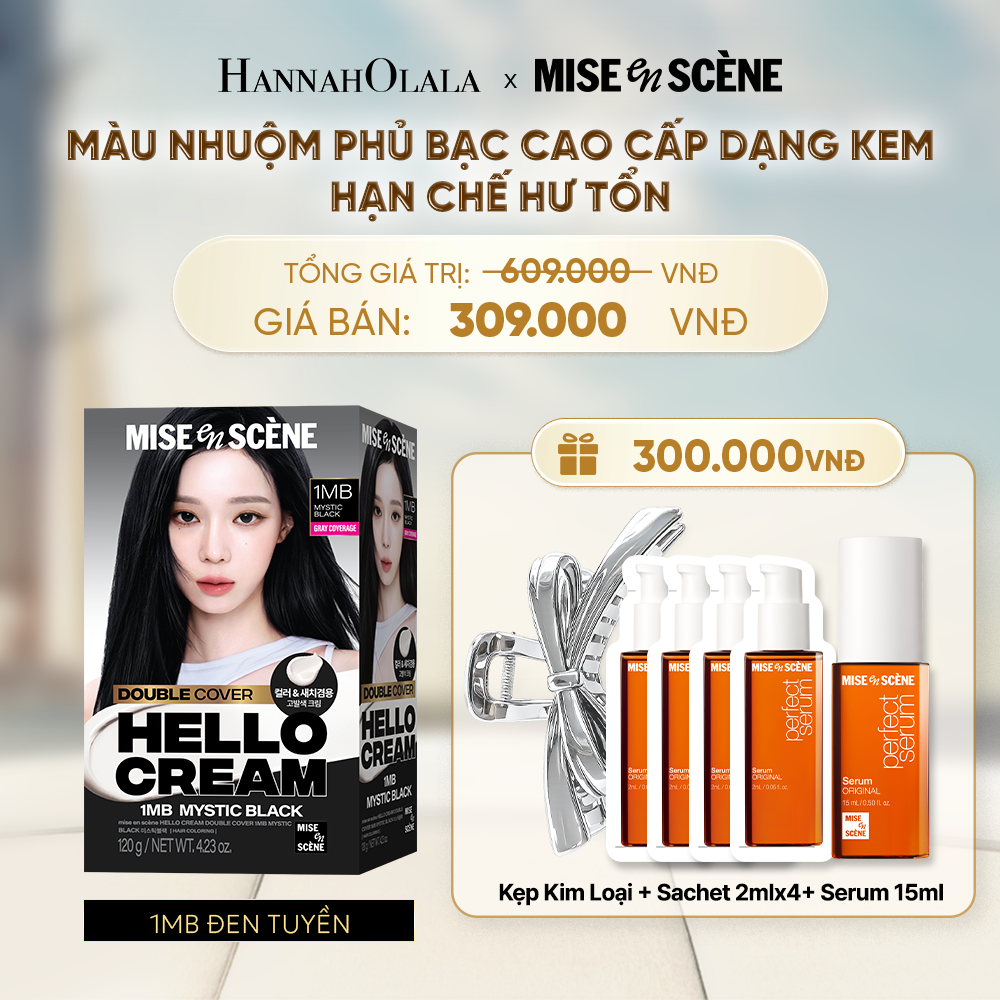  KEM NHUỘM PHỦ BẠC CAO CẤP HELLO CREAM DOUBLE COVER - A381 