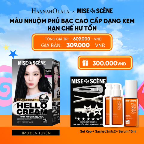  KEM NHUỘM PHỦ BẠC CAO CẤP HELLO CREAM DOUBLE COVER 