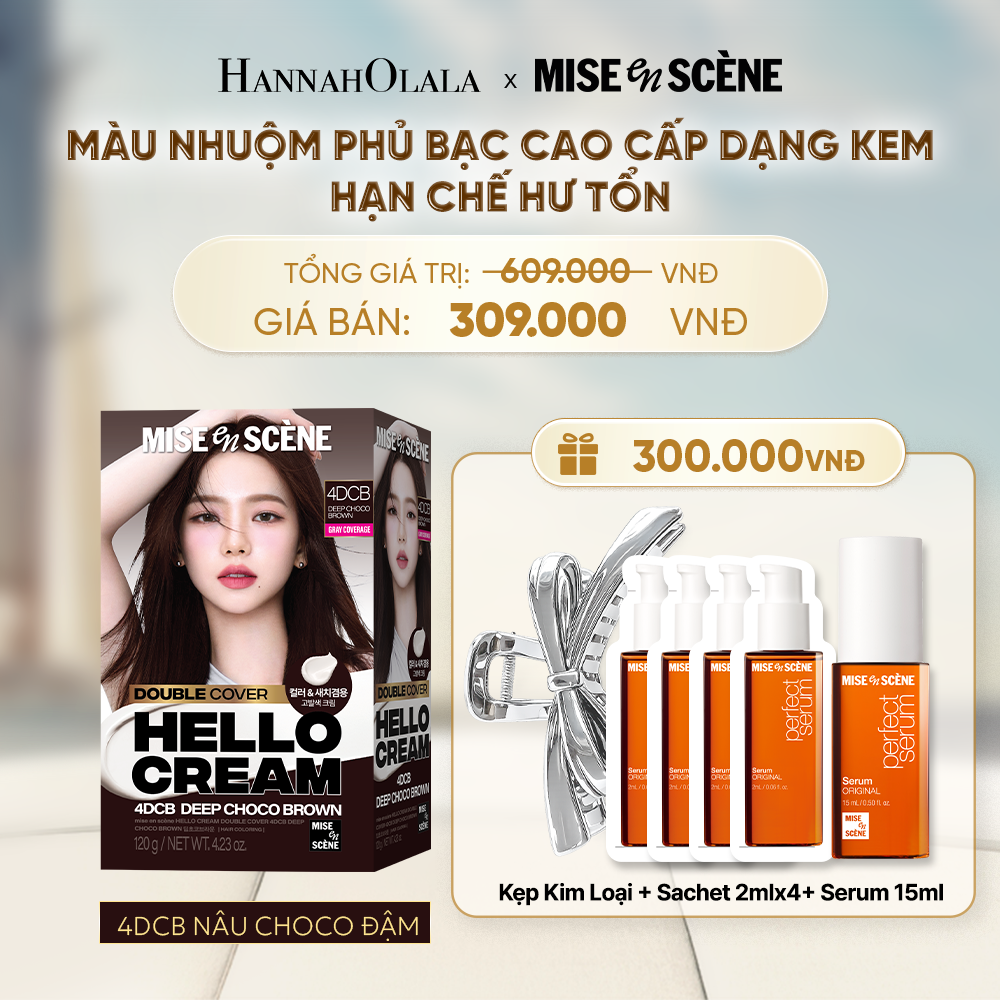  KEM NHUỘM PHỦ BẠC CAO CẤP HELLO CREAM DOUBLE COVER - A381 