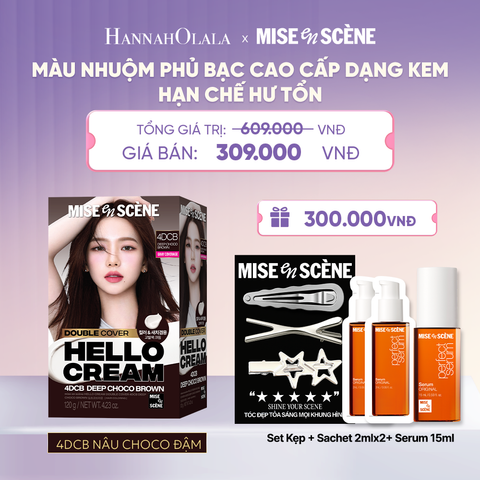 KEM NHUỘM PHỦ BẠC CAO CẤP HELLO CREAM DOUBLE COVER - H014 