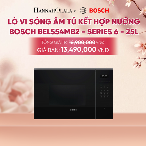  LÒ VI SÓNG ÂM TỦ KẾT HỢP NƯỚNG BOSCH BEL554MB2 - A2334 