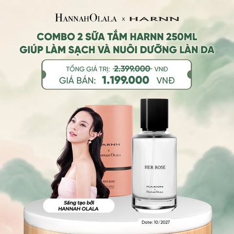  [ĐỘC QUYỀN HARNN x HANNAH OLALA] NƯỚC HOA HER ROSE EAU DE PARFUM 45ML HƯƠNG TINH DẦU HOA HỒNG THIÊN NHIÊN - A4085 