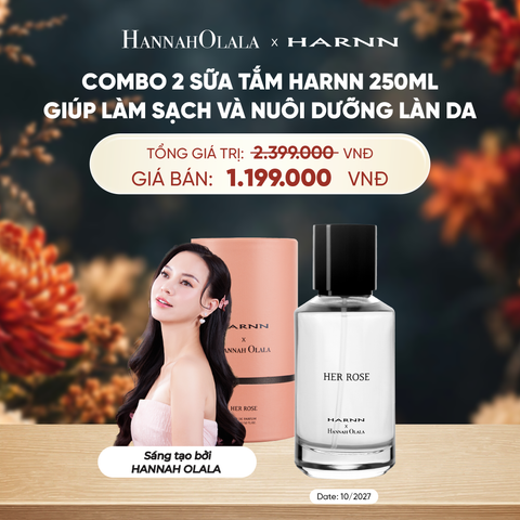  [ĐỘC QUYỀN HARNN x HANNAH OLALA] NƯỚC HOA HER ROSE EAU DE PARFUM 45ML HƯƠNG TINH DẦU HOA HỒNG THIÊN NHIÊN - A4085 