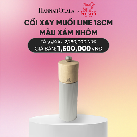  CỐI XAY MUỐI LINE 18CM
MÀU XÁM NHÔM 