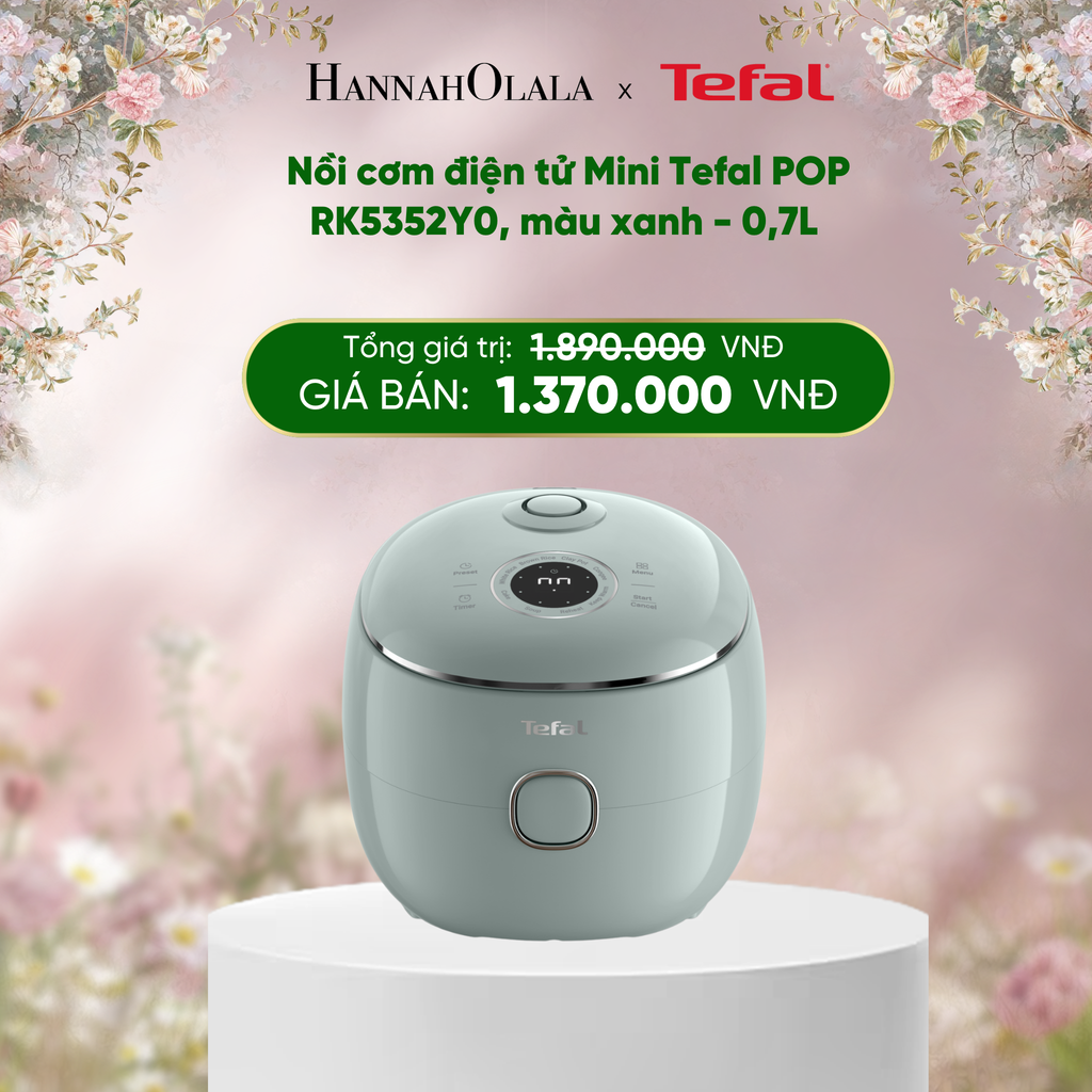  E280_DEAL 23: NỒI CƠM ĐIỆN TỬ MINI TEFAL POP RK5352Y0, 0.7L 