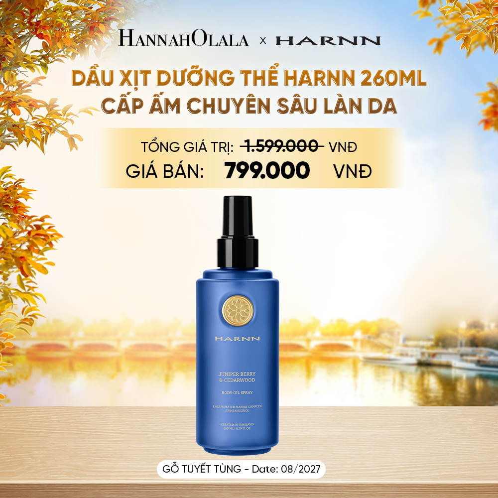  [SALE CẬN DATE] DẦU XỊT DƯỠNG THỂ HARNN 260ML - CẤP ẤM CHUYÊN SÂU LÀN DA - E208 