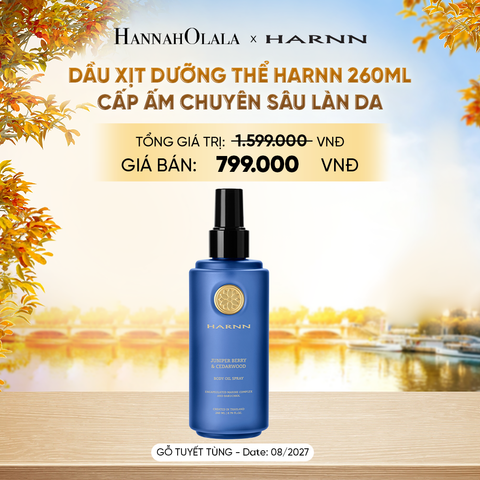  [SALE CẬN DATE] DẦU XỊT DƯỠNG THỂ HARNN 260ML - CẤP ẤM CHUYÊN SÂU LÀN DA - E208 