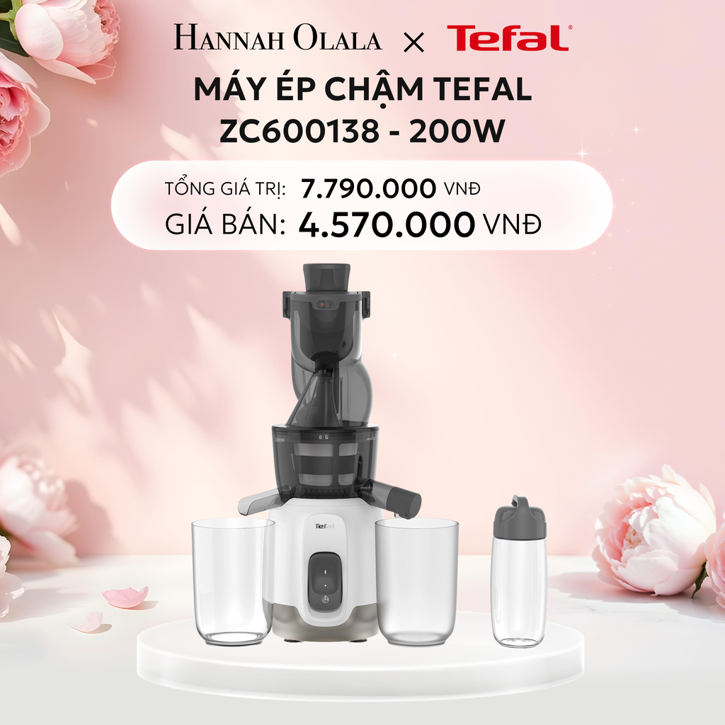  E306: DEAL 27: MÁY ÉP CHẬM TEFAL ZC600138 - 200W 