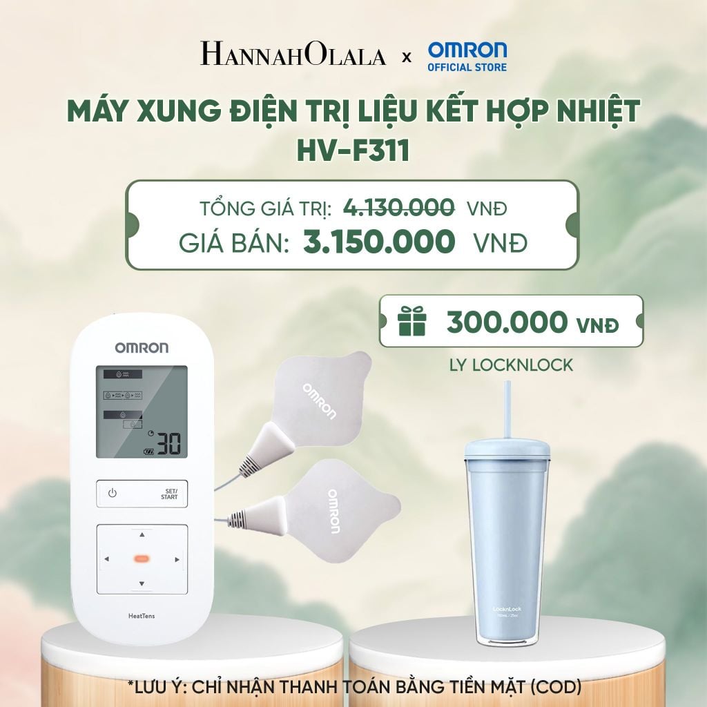  MÁY XUNG ĐIỆN TRỊ LIỆU KẾT HỢP NHIỆT OMRON HV-F311 - DEAL 5 - A1030 