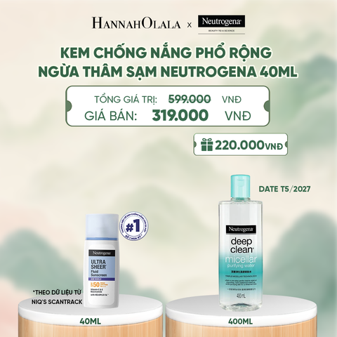  KEM CHỐNG NẮNG PHỔ RỘNG NGỪA THÂM SẠM NEUTROGENA ULTRA SHEER AGE SHIELD 40ML - A1000 
