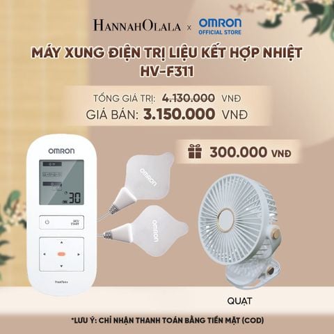  MÁY XUNG ĐIỆN TRỊ LIỆU KẾT HỢP NHIỆT OMRON HV-F311 - A2613 