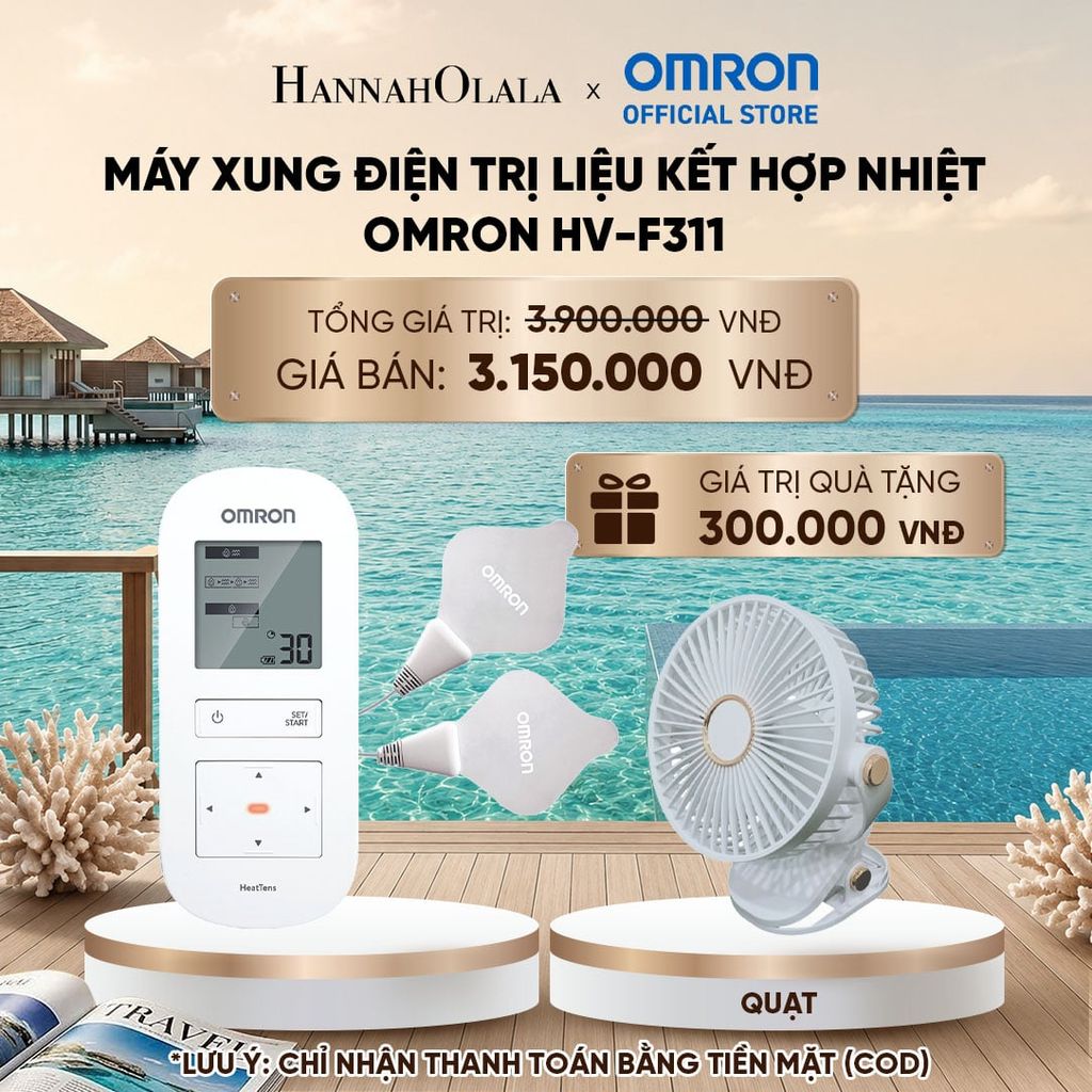  MÁY XUNG ĐIỆN TRỊ LIỆU KẾT HỢP NHIỆT OMRON HV-F311_ D1020 