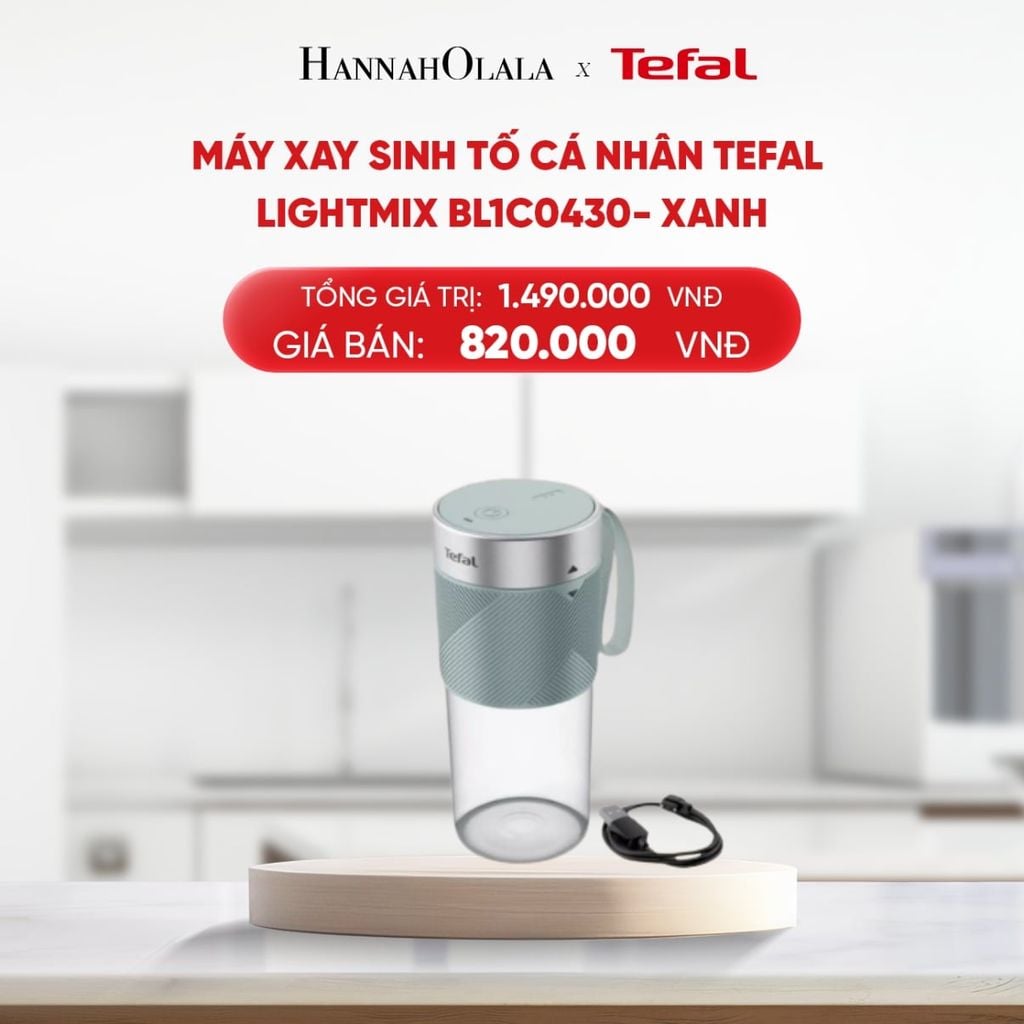  B201_DEAL 8: MÁY XAY SINH TỐ CÁ NHÂN TEFAL LIGHTMIX BL1C0430 