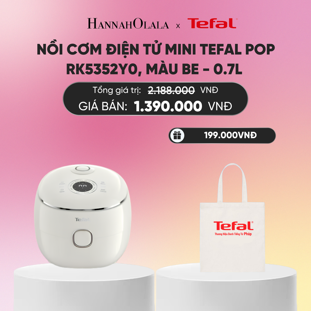  NỒI CƠM ĐIỆN TỬ MINI TEFAL POP - 0.7L_A386 