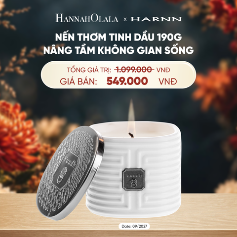  [SALE CẬN DATE] NẾN THƠM TINH DẦU 190G - NÂNG TẦM KHÔNG GIAN SỐNG - A4086 