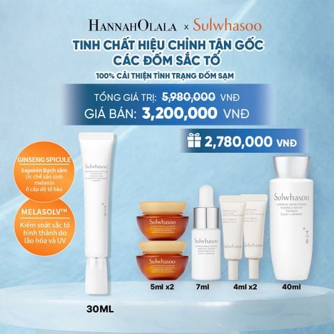 MỚI - TINH CHẤT CHỈNH SẮC DA SULWHASOO LUMIWISE DISCOLORATION CORRECTOR 30ML 