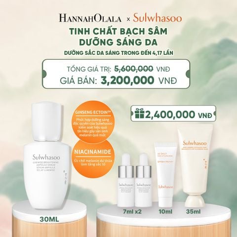  MỚI - TINH CHẤT BẠCH SÂM DƯỠNG SÁNG SULWHASOO LUMIWISE BRIGHTENING SERUM 30ML - A1711 