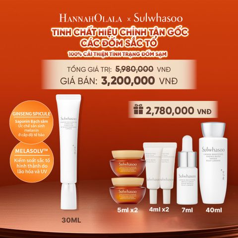  [MỚI] TINH CHẤT CHỈNH SẮC DA SULWHASOO LUMIWISE DISCOLORATION CORRECTOR 30ML 