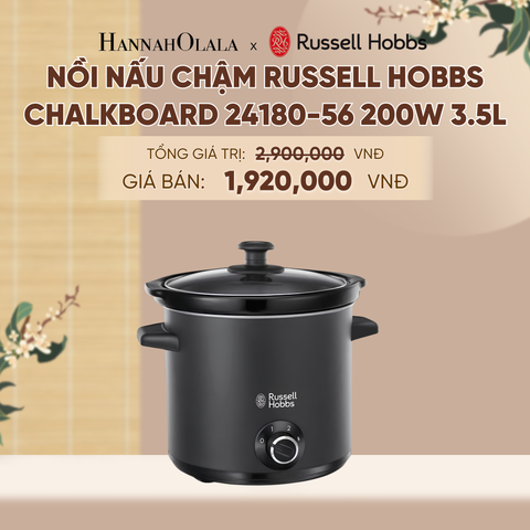  NỒI NẤU CHẬM RUSSELL HOBBS CHALKBOARD 24180-56 200W 3.5L MÀU ĐEN NHÁM - A2264 