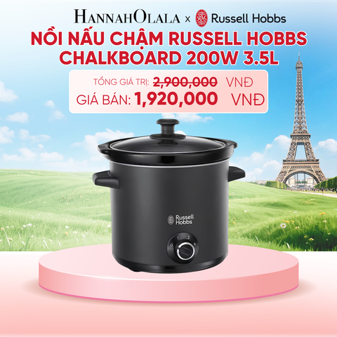  NỒI NẤU CHẬM RUSSELL HOBBS CHALKBOARD 24180-56 200W 3.5L MÀU ĐEN NHÁM - B148 