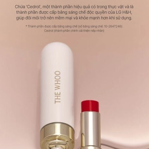  SON DƯỠNG CẢI THIỆN NẾP NHĂN MÔI THE WHOO ESSENTIAL LIP GLOW BALM 