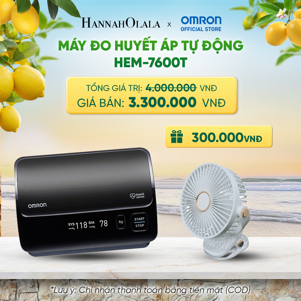  MÁY ĐO HUYẾT ÁP TỰ ĐỘNG OMRON HEM-7600T _ DEAL 3 