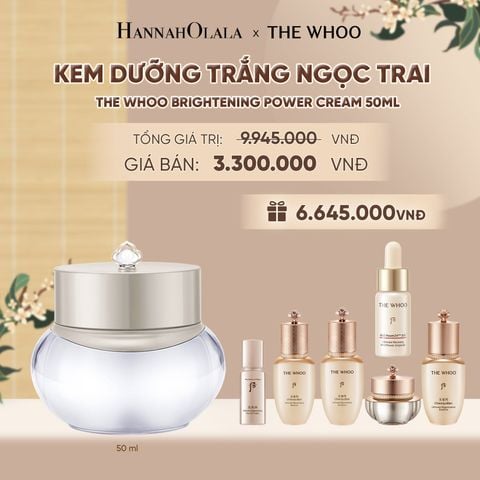  KEM DƯỠNG TRẮNG NGỌC TRAI THE WHOO BRIGHTENING POWER CREAM 50ML - A102 