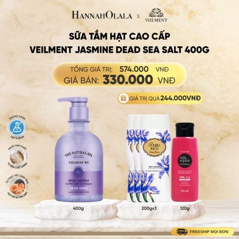  SỮA TẮM HẠT CAO CẤP VEILMENT SPA 400G - DEAL 5 