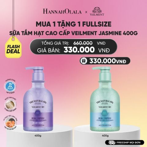  SỮA TẮM HẠT VEILMENT NATURAL SPA JASMINE DEAD SEA SALT 400G_A264 