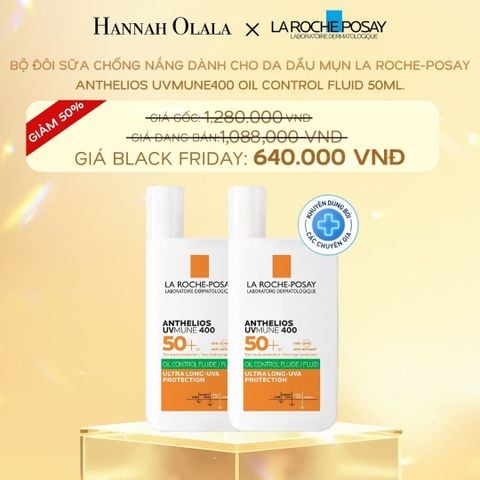  DEAL 14: SỮA CHỐNG NẮNG DÀNH CHO DA DẦU MỤN LA ROCHE-POSAY ANTHELIOS UVMUNE400 OIL CONTROL FLUID 50ML 